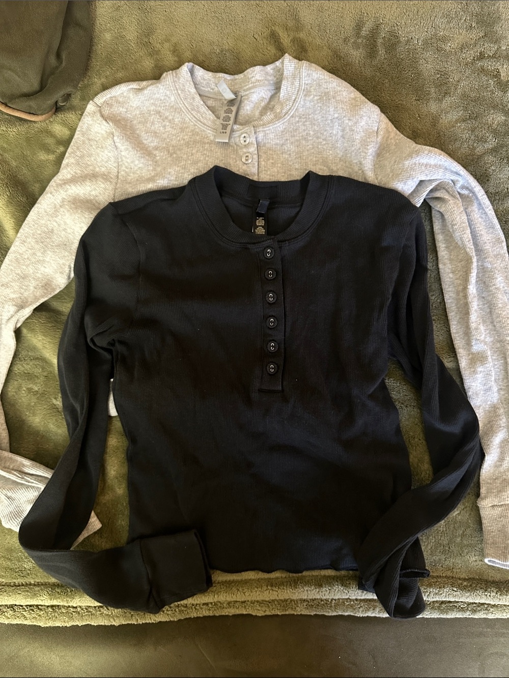 SKIMS Cotton Rib Henley bundle